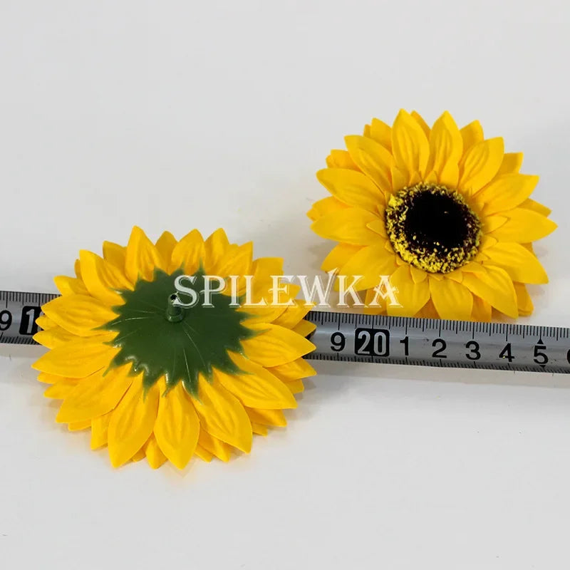 Sunflower Soap Artificial Flower Heads Gift Box Decor DIY