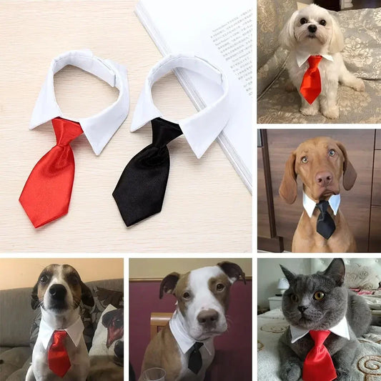 Pet Tuxedo Bow Tie for Dogs and Cats Formal Accessory