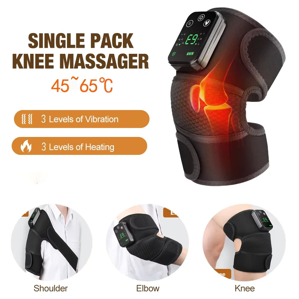 PASTSKY Electric Heating Shoulder Brace With LED Display Vibration Massage
