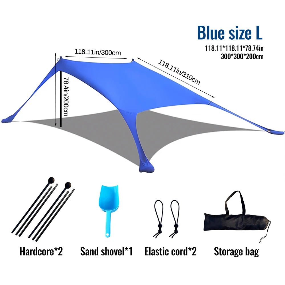 Sonuto Portable Lycra Beach Canopy Tent UV Sunshade Shelter