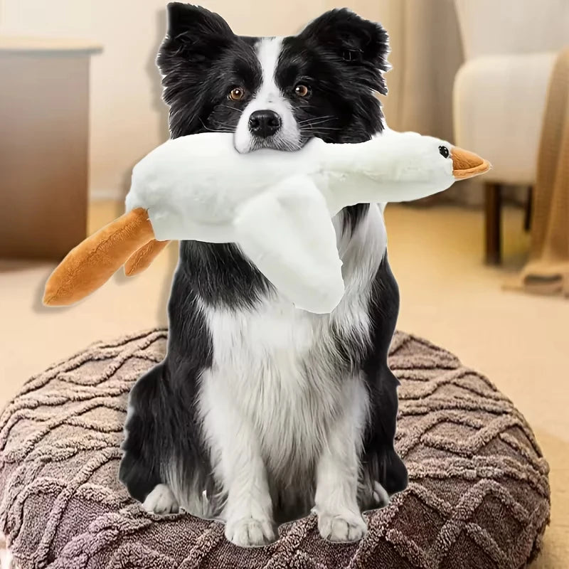Plush Duck Dog Toy Goose Design For Longlasting Play