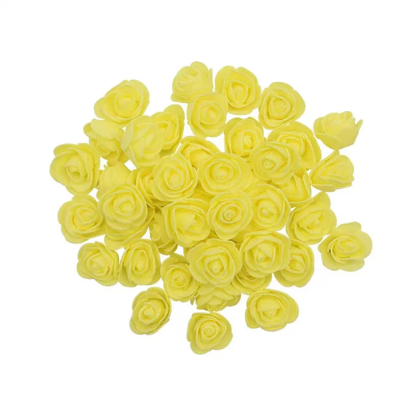 Foam Rose Head Artificial Flowers for Wedding and DIY Decor