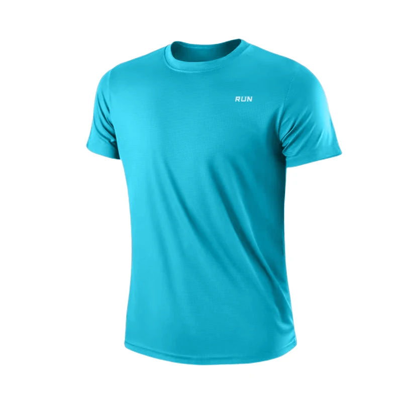 Quick Dry Short Sleeve Gym Tee Moisture Wicking Lightweight