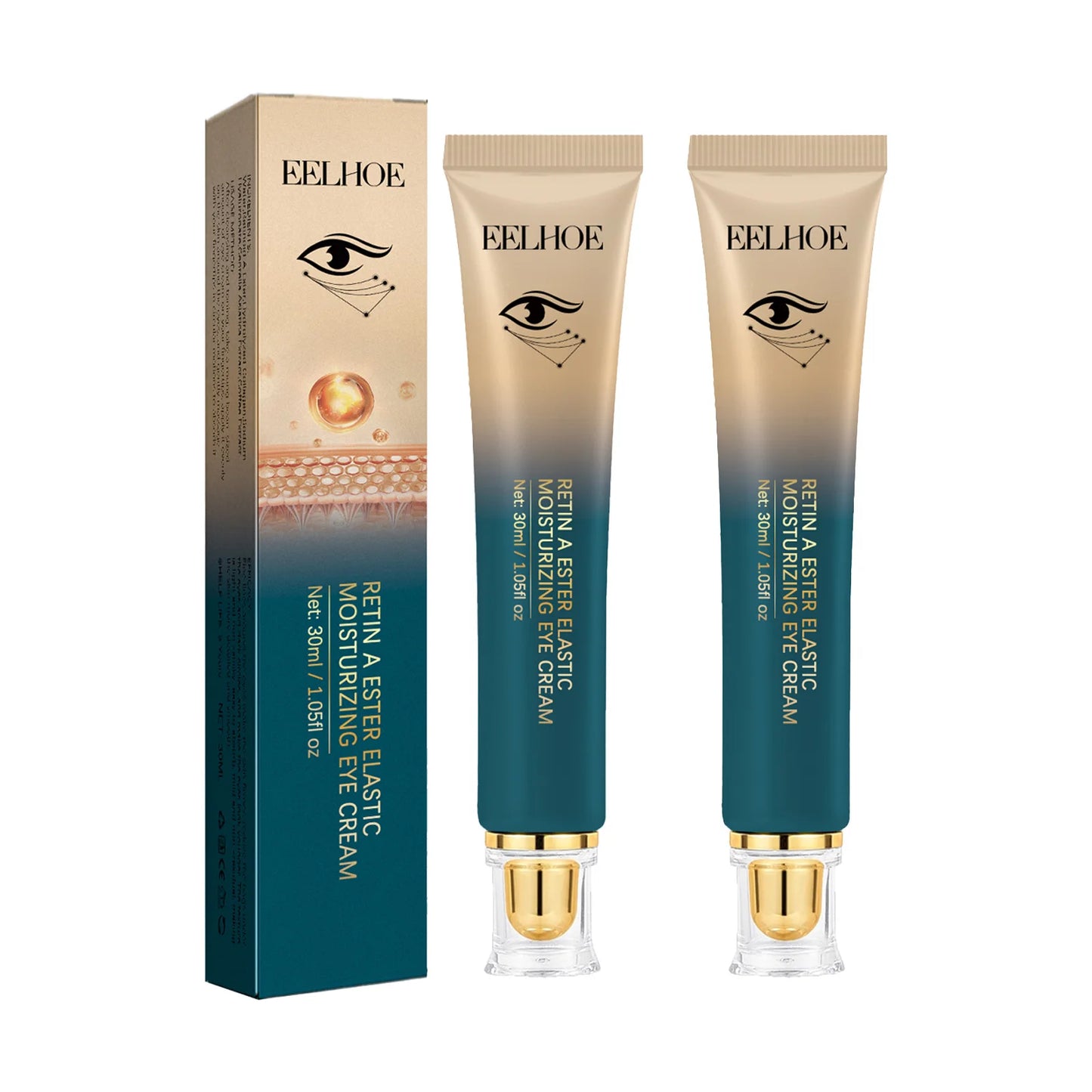 EELHOE Retinol Collagen Eye Cream 30ml Firming Improve Eye Bags Puffiness Remove Dark Circles Nourishing Lifting Eyes Skin Care