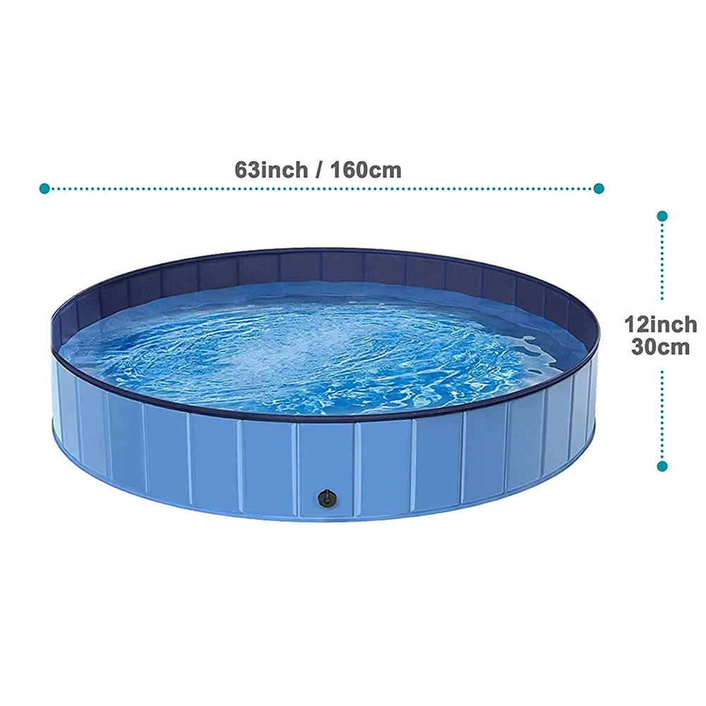 PETRAVEL Foldable Dog Pool For Large Dogs Durable Bath Tub