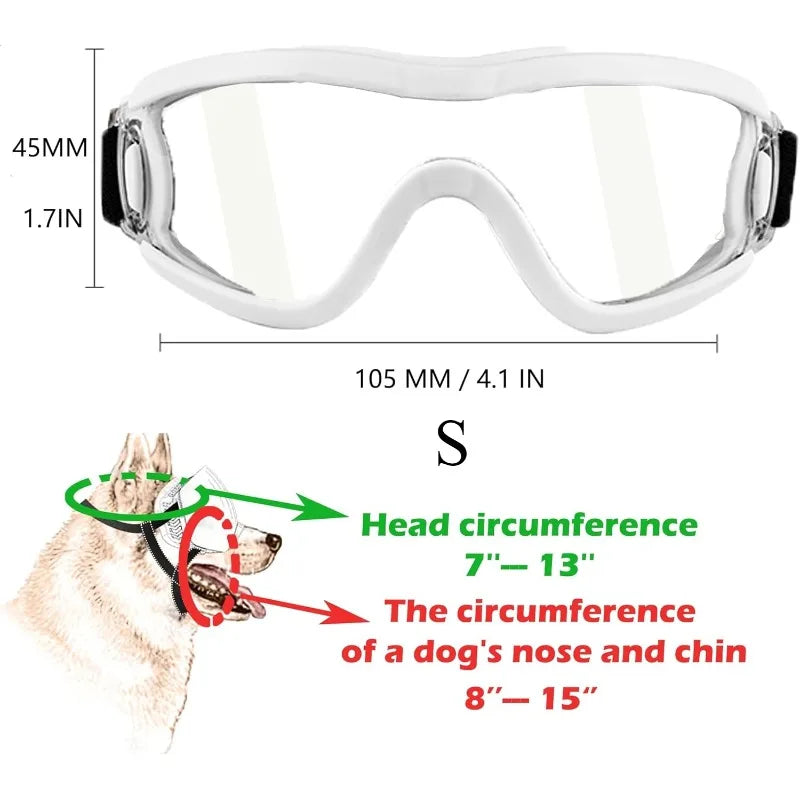 Pet Dog Sunglasses UV Resistant Windproof Goggles Outdoor Use