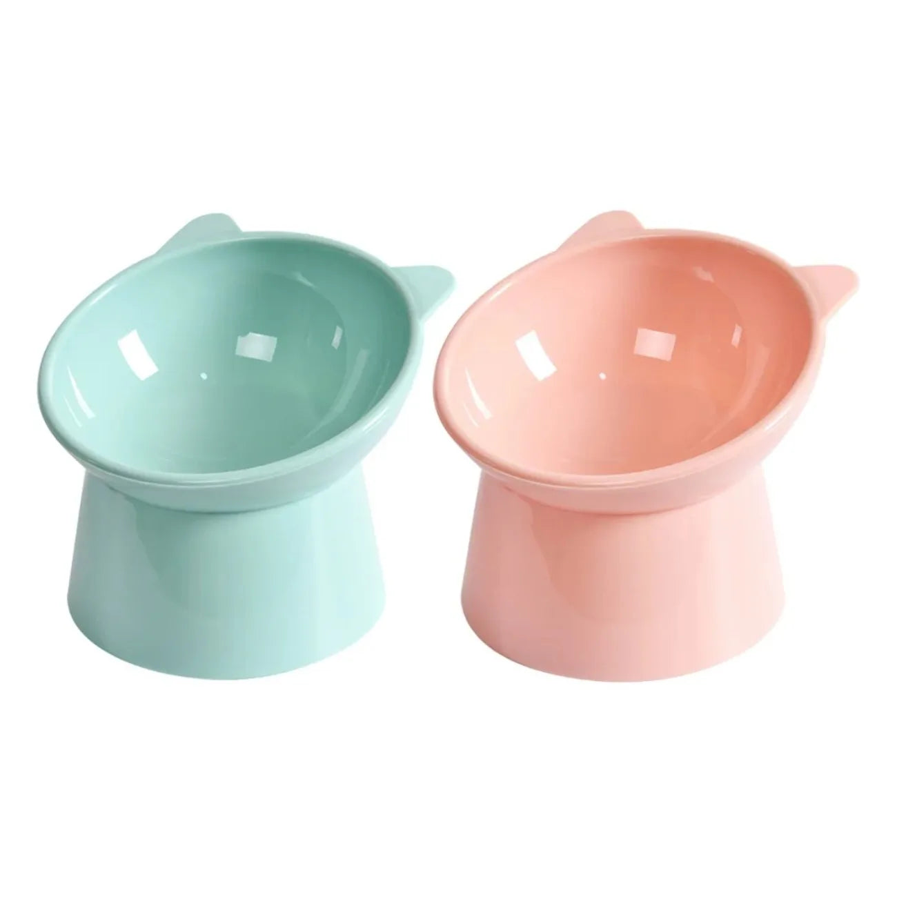 Diamri Tilted Elevated Cat Food Bowl Ergonomic Anti Vomit