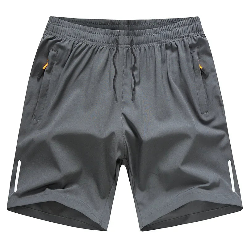 Summer Ice Silk Running Shorts Men Quick Dry Breathable Sportswear