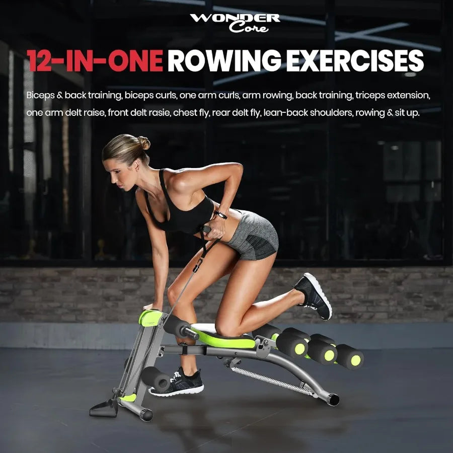 Ab Workout Equipment, Adjustable Ab Machine for Stomach Workout, Sit Up Exercise Equipment for Home Workouts, Abdominal Trainer,