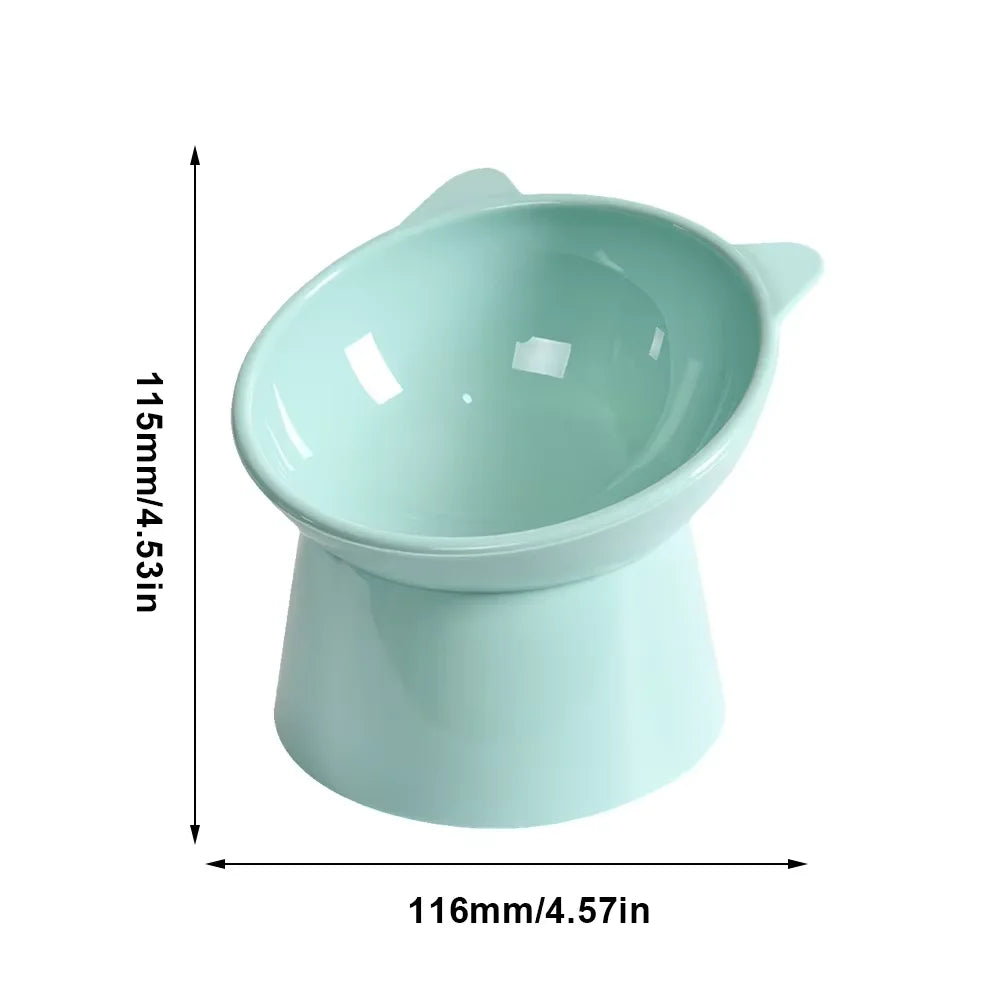Diamri Tilted Elevated Cat Food Bowl Ergonomic Anti Vomit