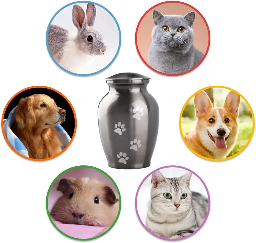 Memorial Pet Urns For Dogs And Cats Paws Engraving Keepsake