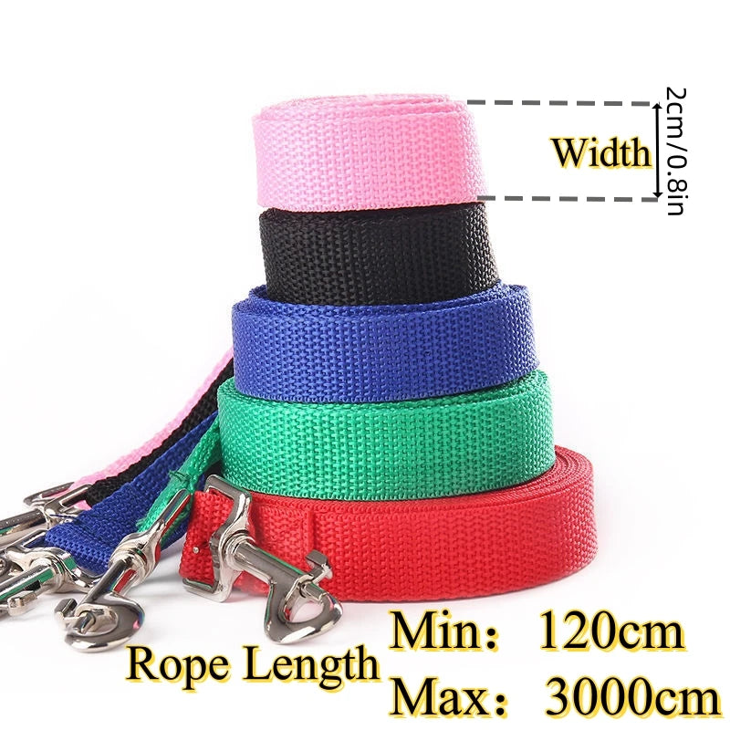 Nylon Dog Leash Long Training Leash For All Dogs Outdoor