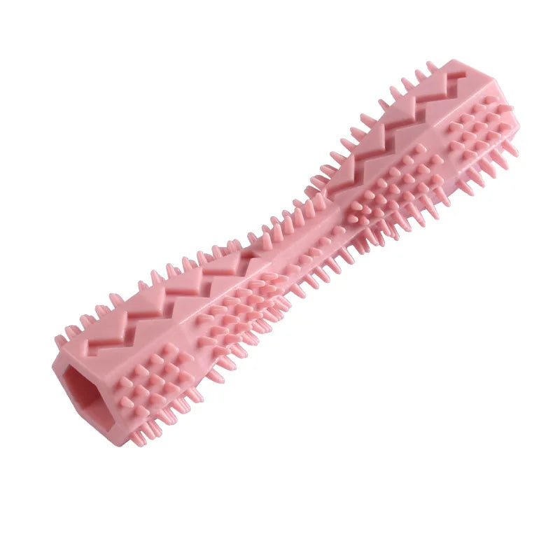 Durable Dog Chew Toy Rubber Toothbrush For Gentle Gum Massage