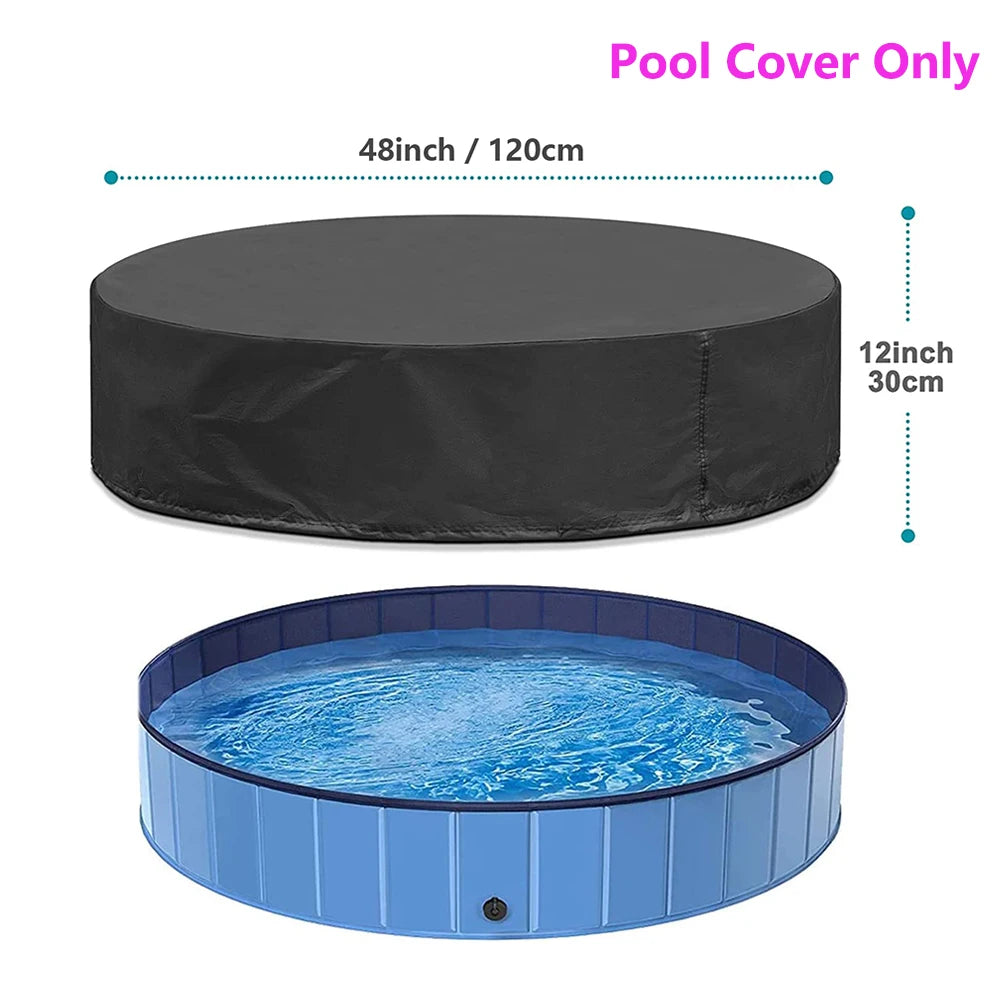 PETRAVEL Foldable Dog Pool For Large Dogs Durable Bath Tub