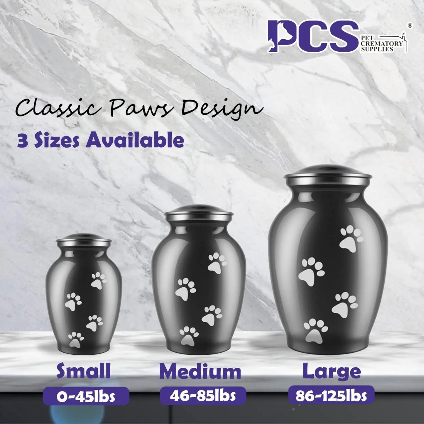 Memorial Pet Urns For Dogs And Cats Paws Engraving Keepsake