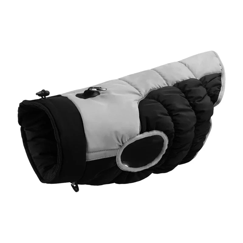 NONECN Winter Dog Coat With Reflective Strip Hoodie Waterproof Windproof