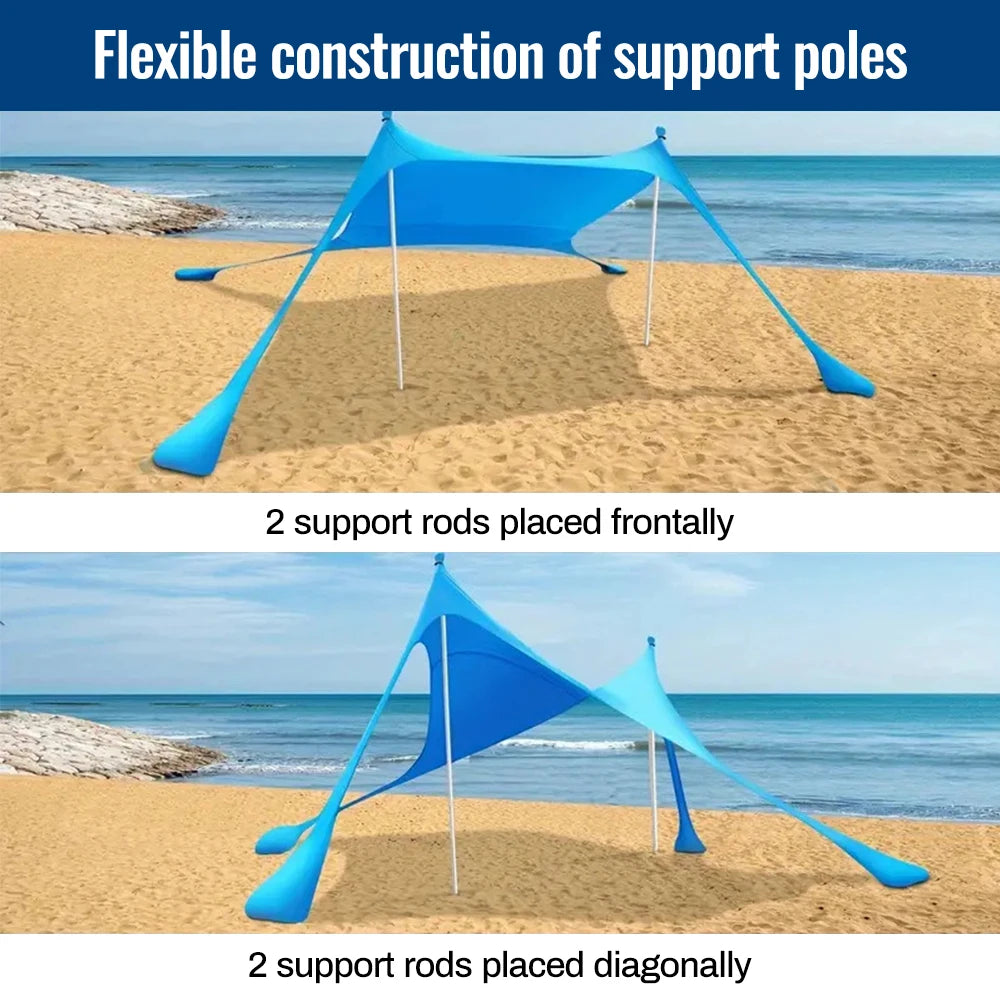 Sonuto Portable Lycra Beach Canopy Tent UV Sunshade Shelter