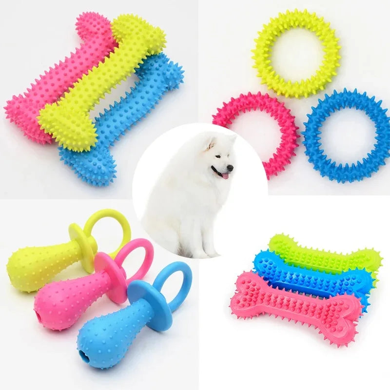 Pet Toys for Small Dogs Rubber Chew Toy Teeth Cleaning