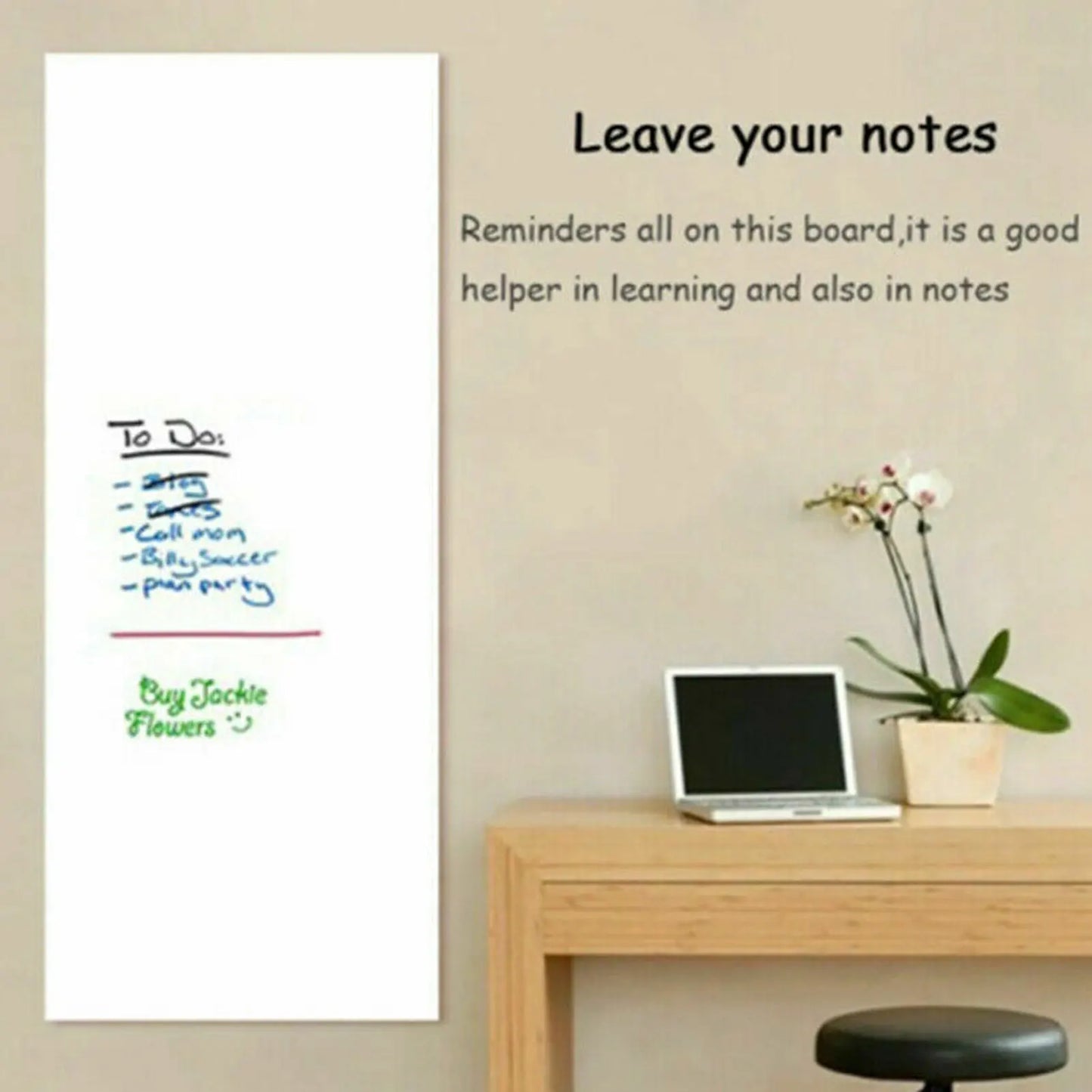 Adhesive Chalkboard Sticker Wall To Do List Message Note Board