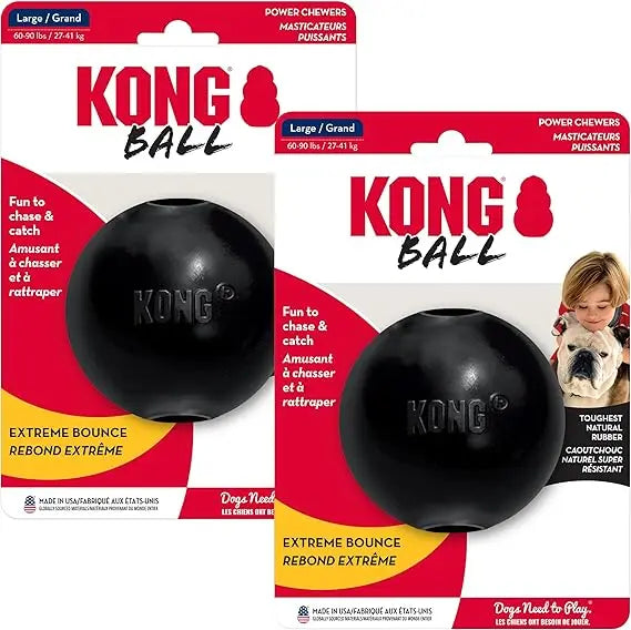 Extreme Ball 2 Pack Durable Rubber Dog Toy For Chewers