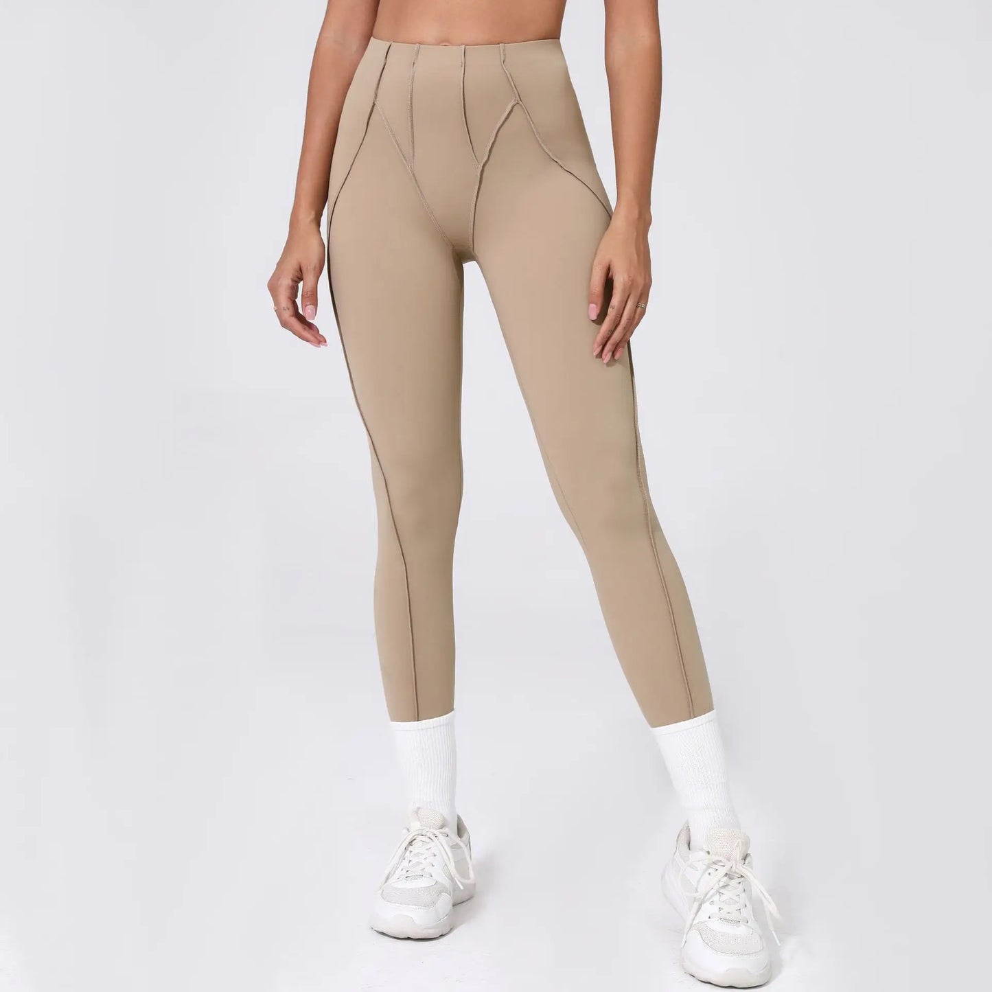 HANRANCN Seamless Yoga Shorts High Waist Quick Dry For Women