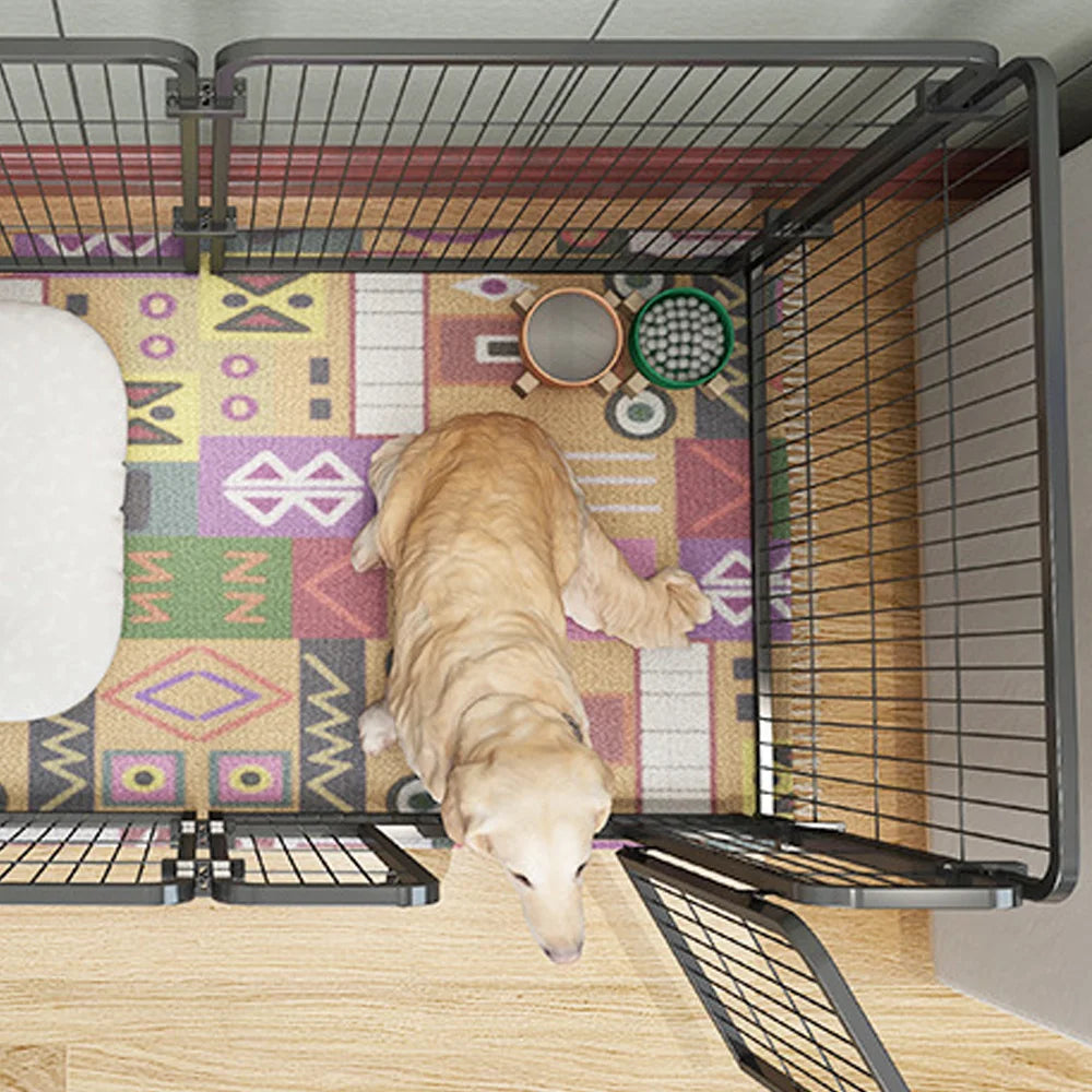 Foldable Dog Fence Playpen For Pets Heavy Duty Cage