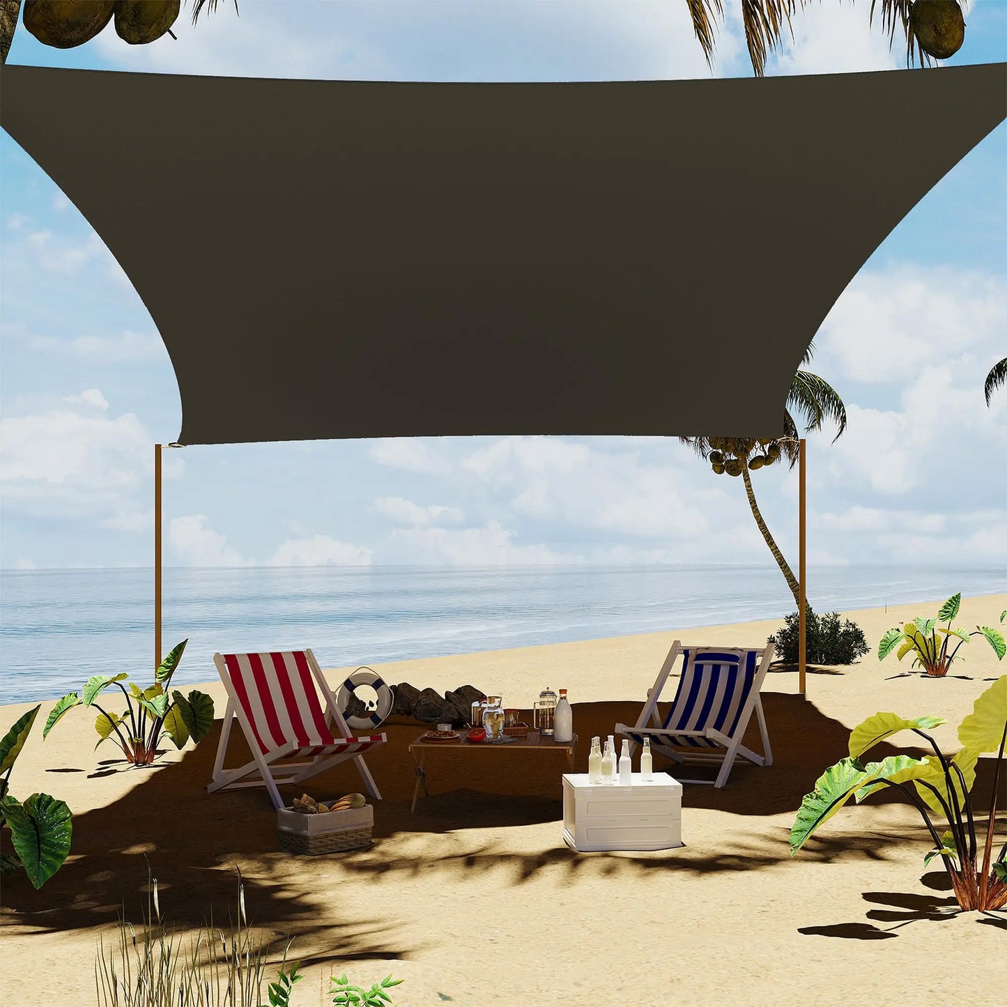 HiMISS Sun Shade Sail UV Block Outdoor Canopy For Patio