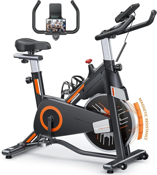 [Hot Sale, Limited Stock!]Stationary Exercise Bikes,Magnetic Resistance,Quiet Belt Drive Indoor Stable Cycling Bike 330LBs for H
