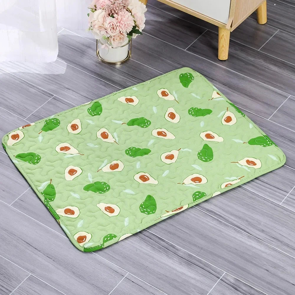 Cooling Ice Silk Pet Bed Mat For Dogs And Cats Moisture Proof