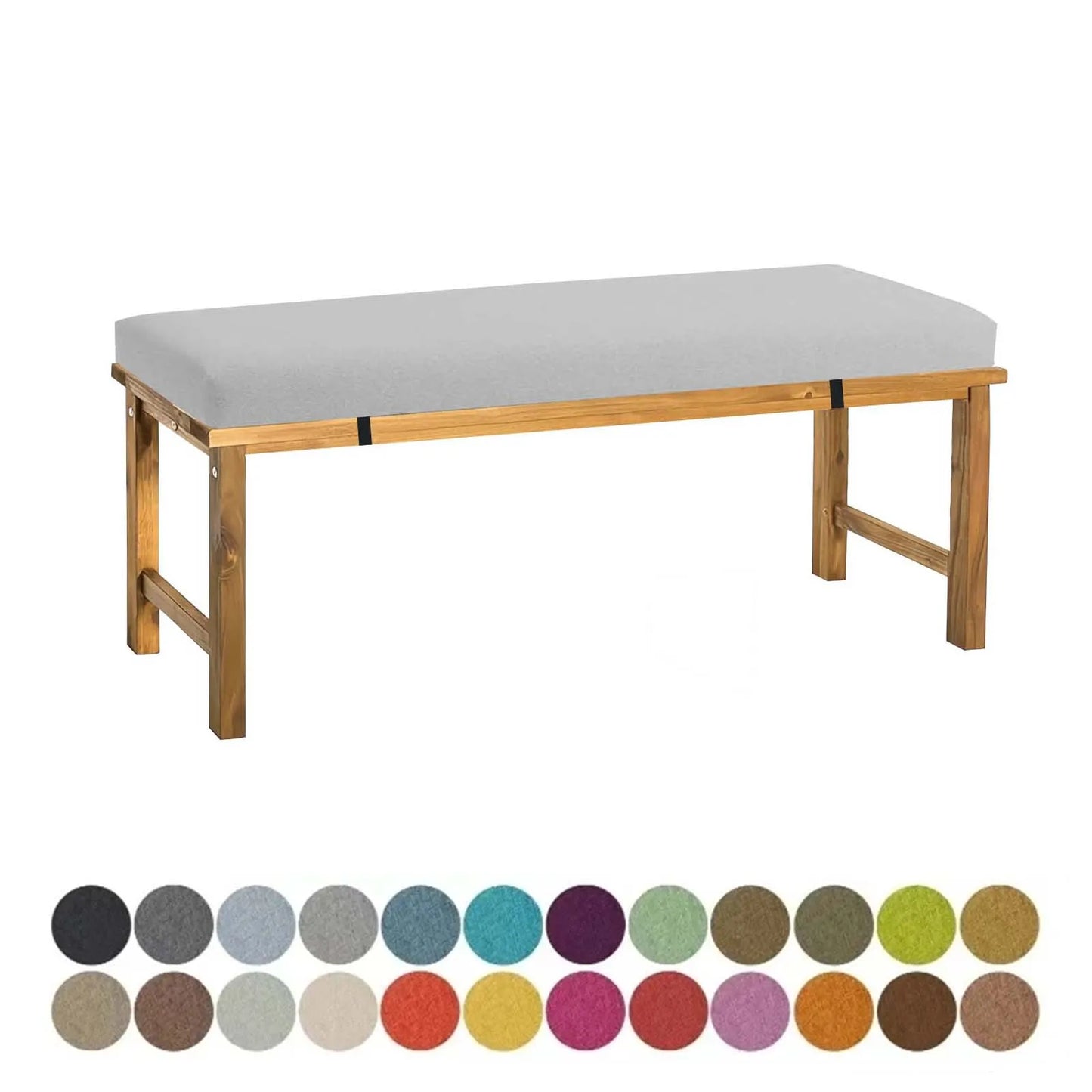 Custom Bench Cushion with Locks And Buckles Long Mattress Sofa Chair Seat Pad Decor Garden Shoe Box Bay Window Pad Swings Pillow