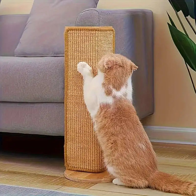 Durable Hemp Rope Cat Rabbit Scratching Board With Invisible Adhesive