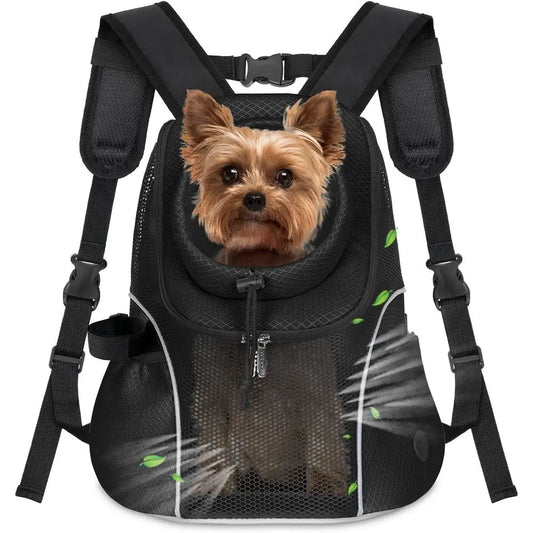 Pet Dog Carrier Backpack Front Ventilated Mesh For Travel