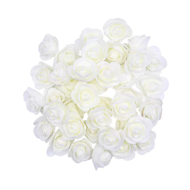 Foam Rose Head Artificial Flowers for Wedding and DIY Decor