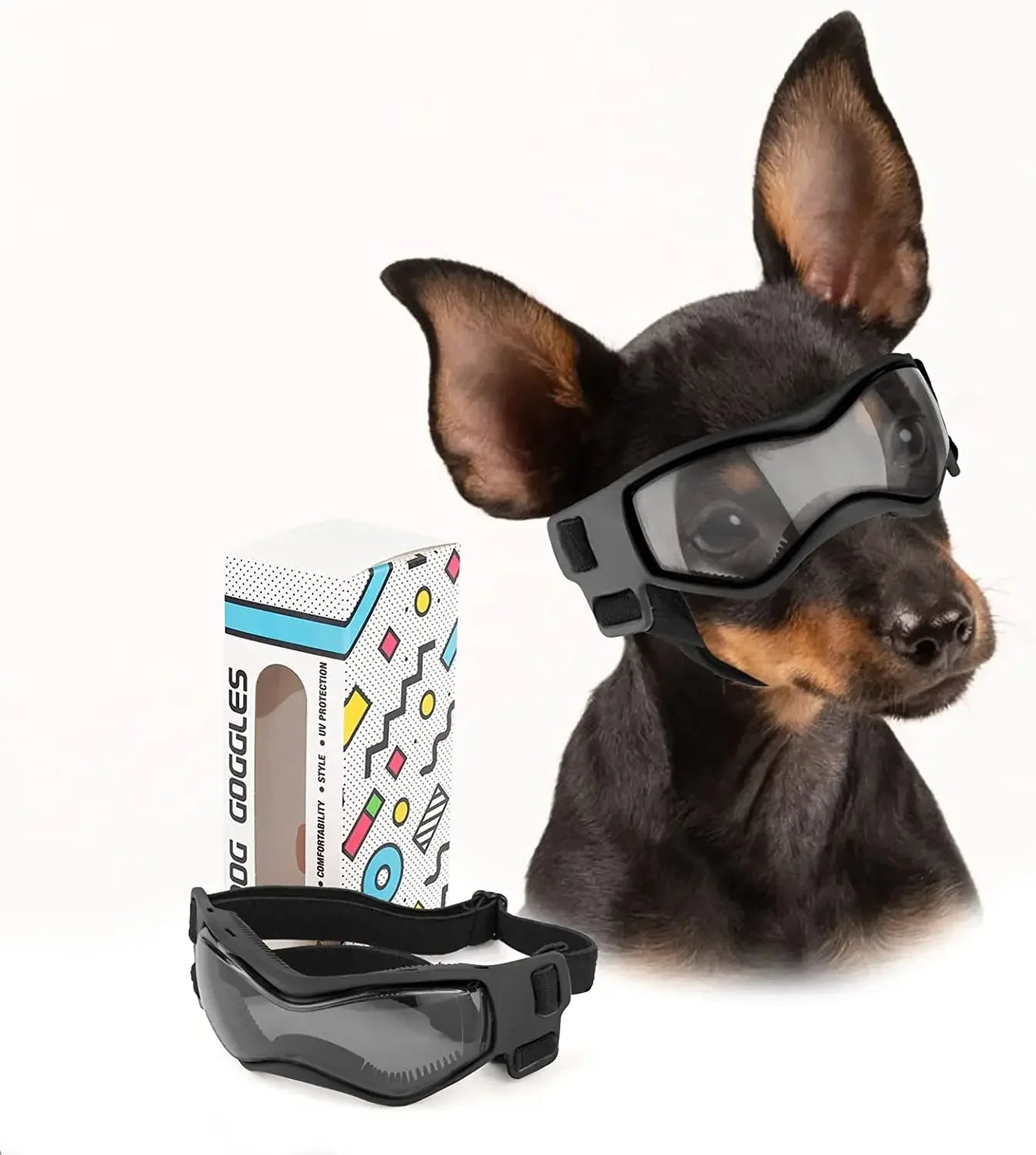 ATUBAN Dog Goggles Small Breed UV Protection Eyewear