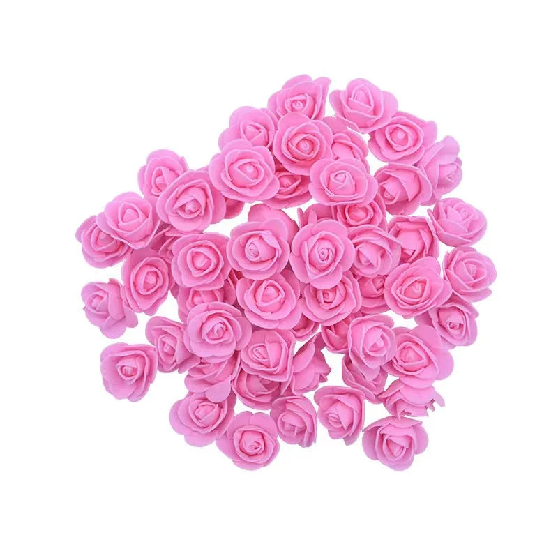 Foam Rose Head Artificial Flowers for Wedding and DIY Decor