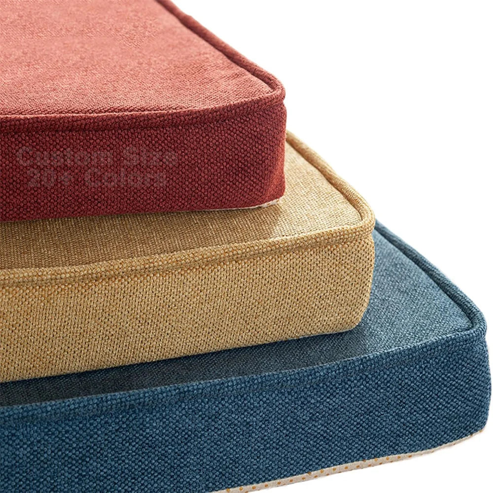 Single Piping Long Bench Cushions Chair Seat Sofa Pillow Bay Window Decorative Cushion for Sofa Garden Bench Seat Swing Backseat