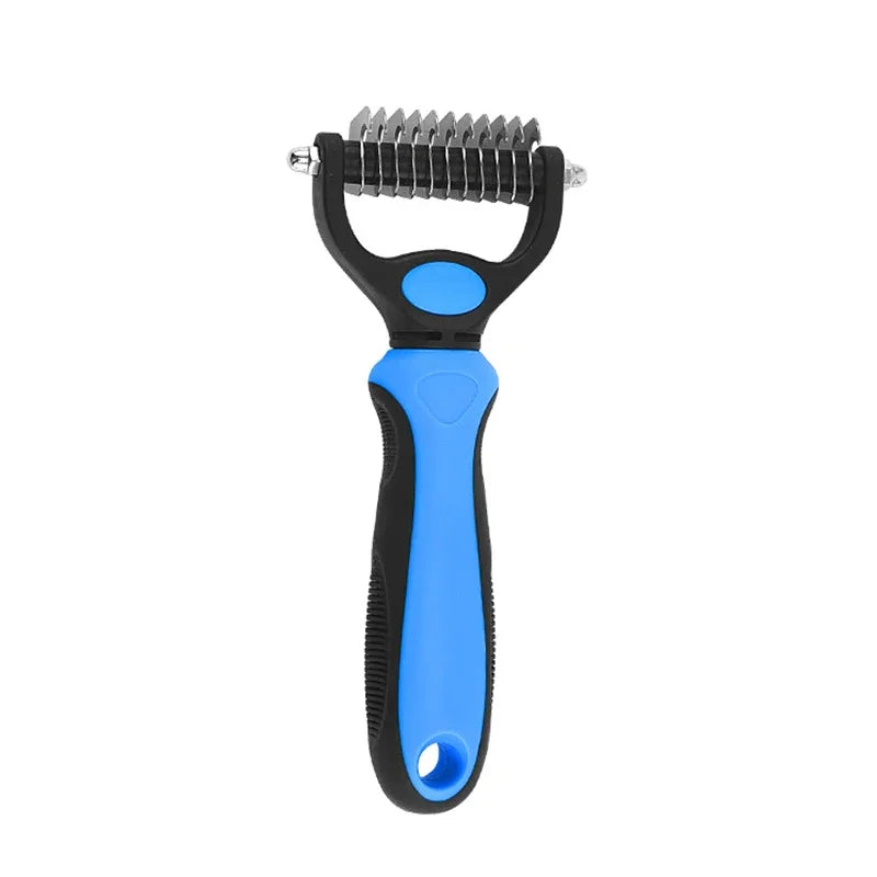 Deshedding Brush for Dogs and Cats Self Cleaning Grooming Tool