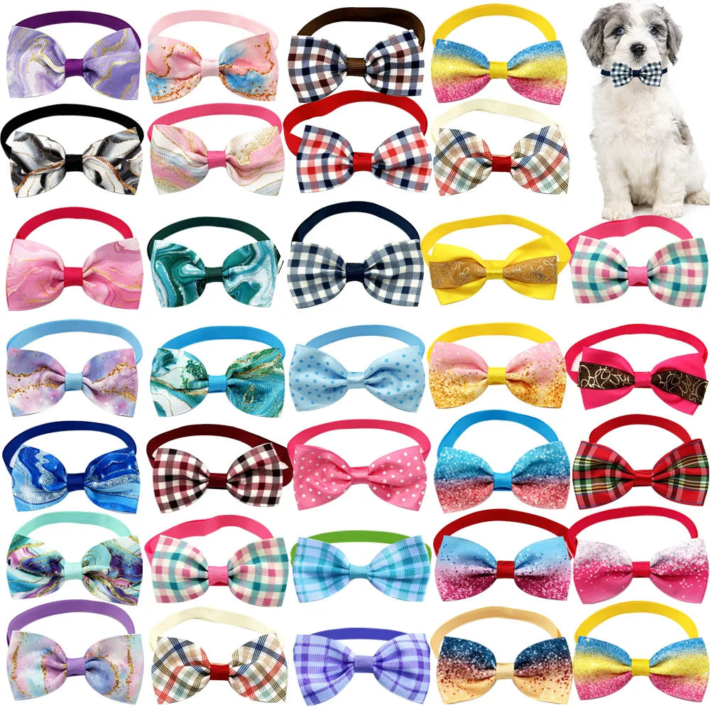 Bulk Pack Premium Dog Bow Tie Assortment For Small Dogs