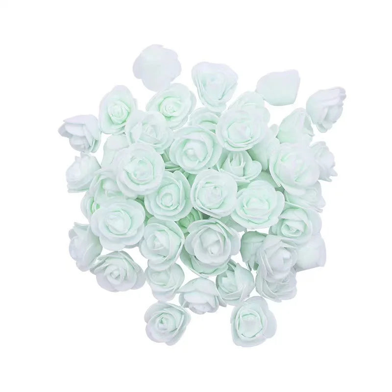 Foam Rose Head Artificial Flowers for Wedding and DIY Decor