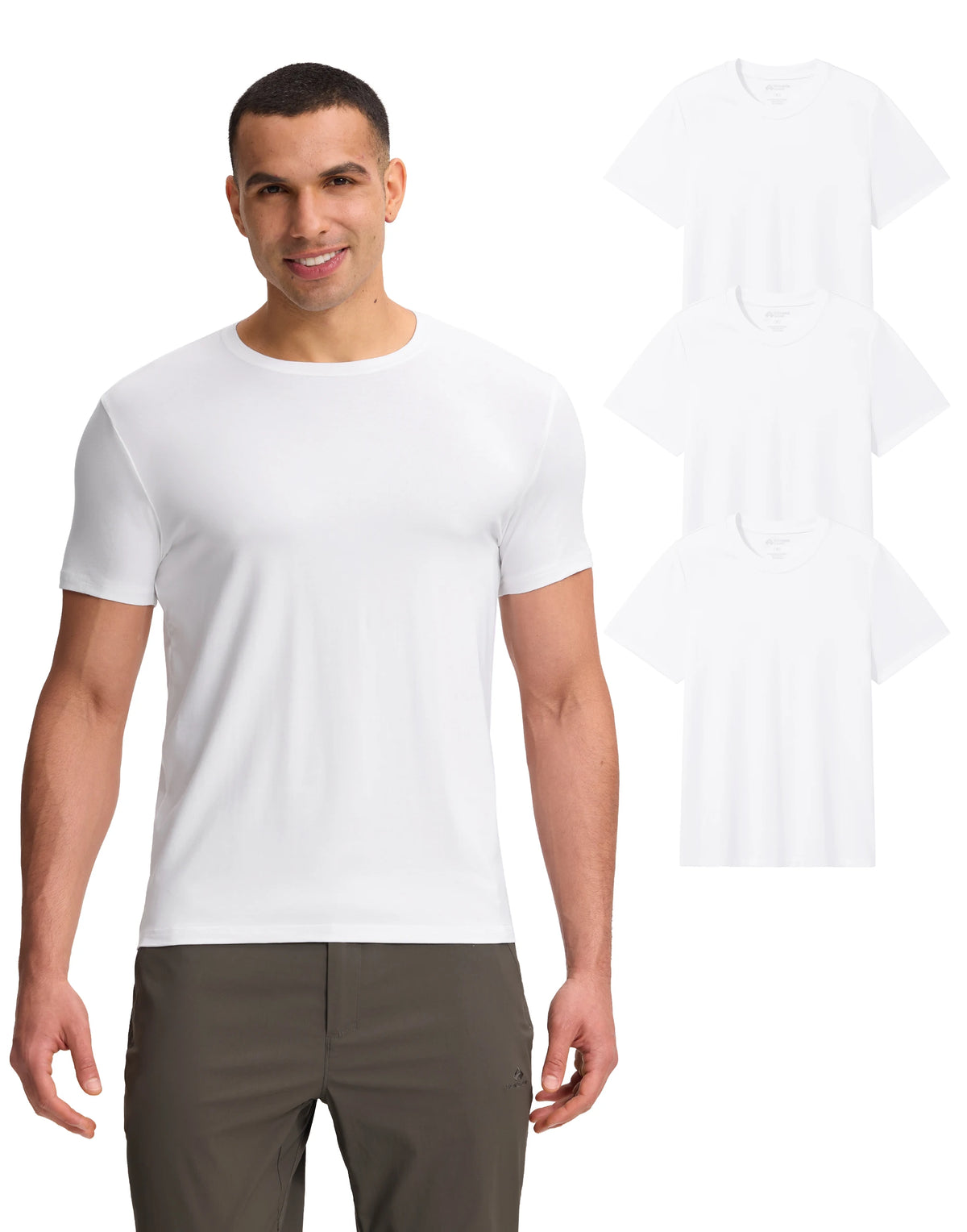 Pioneer Camp Mens Premium Bamboo Viscose Crewneck Tee