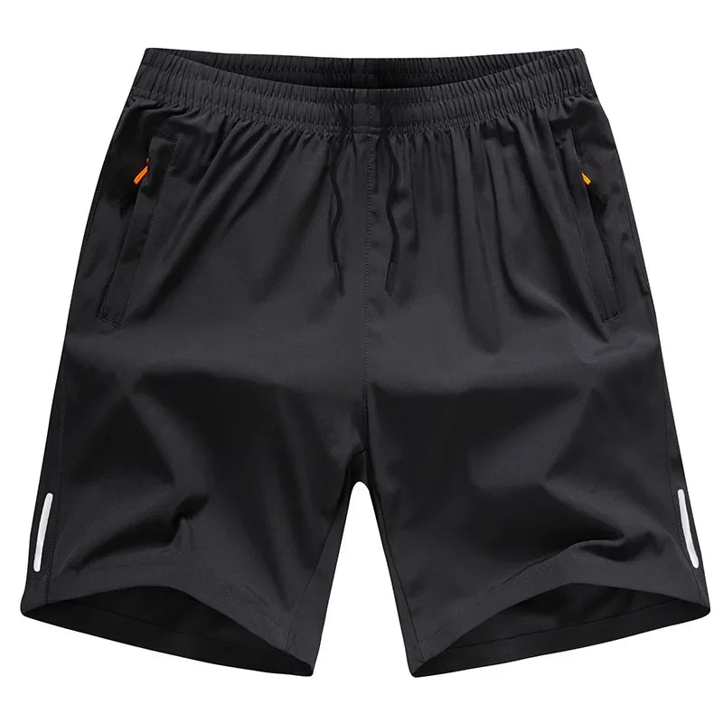 Summer Ice Silk Running Shorts Men Quick Dry Breathable Sportswear