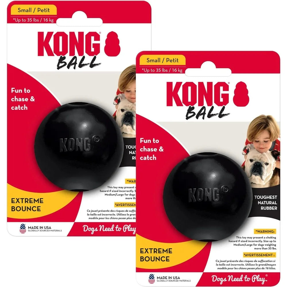 Extreme Ball 2 Pack Durable Rubber Dog Toy For Chewers
