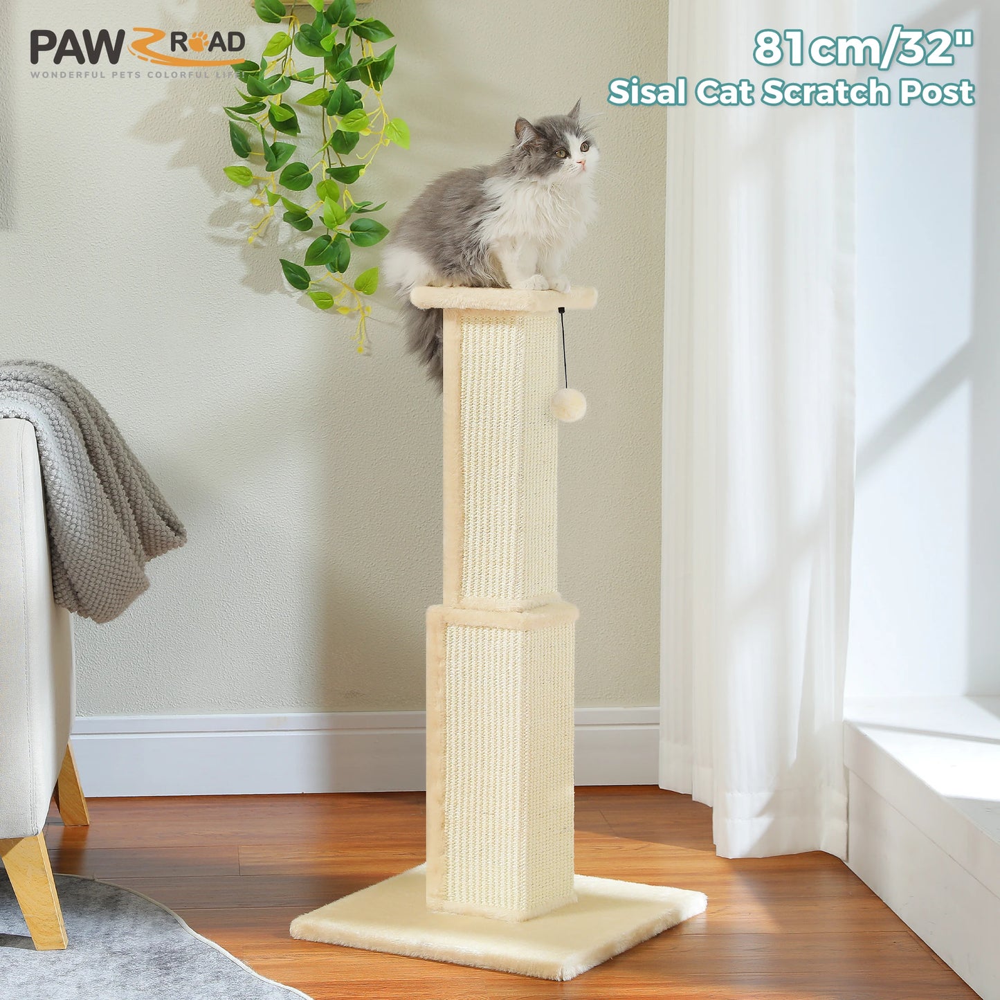 PAWZ Road Cat Scratching Post For Indoor Cats Ultimate