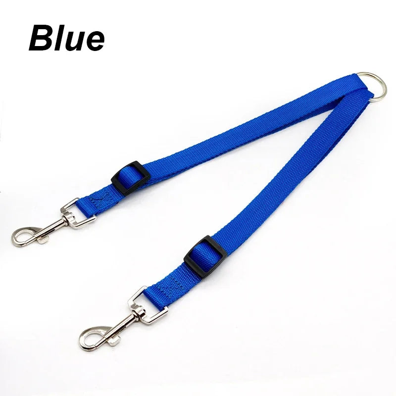 Double Twin Dual Coupler Dog Leash for Two Dogs Lead