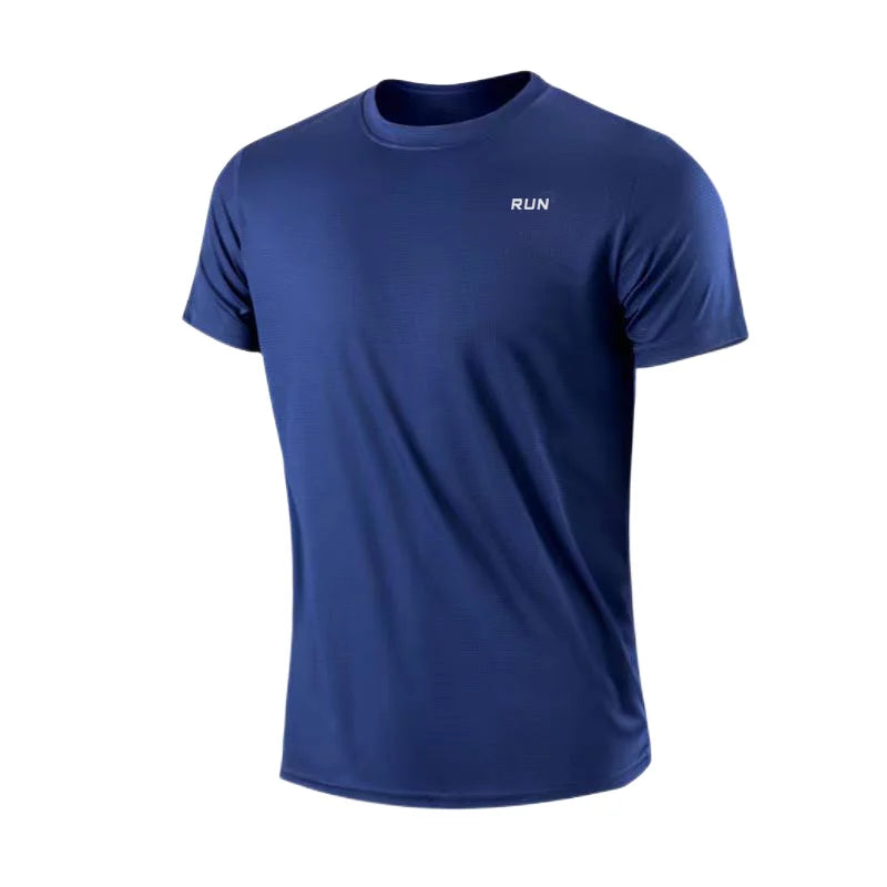 Quick Dry Short Sleeve Gym Tee Moisture Wicking Lightweight