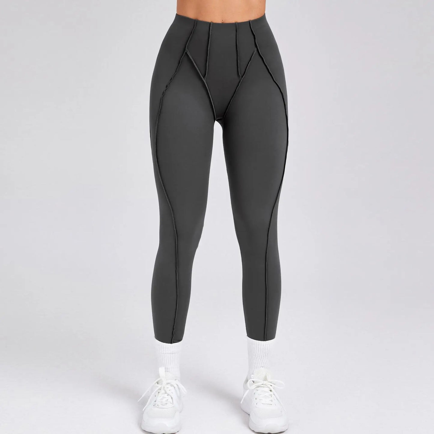 HANRANCN Seamless Yoga Shorts High Waist Quick Dry For Women