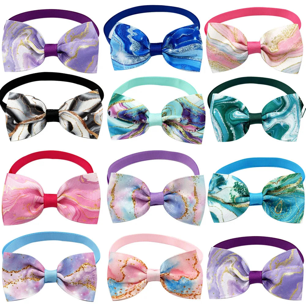 Bulk Pack Premium Dog Bow Tie Assortment For Small Dogs