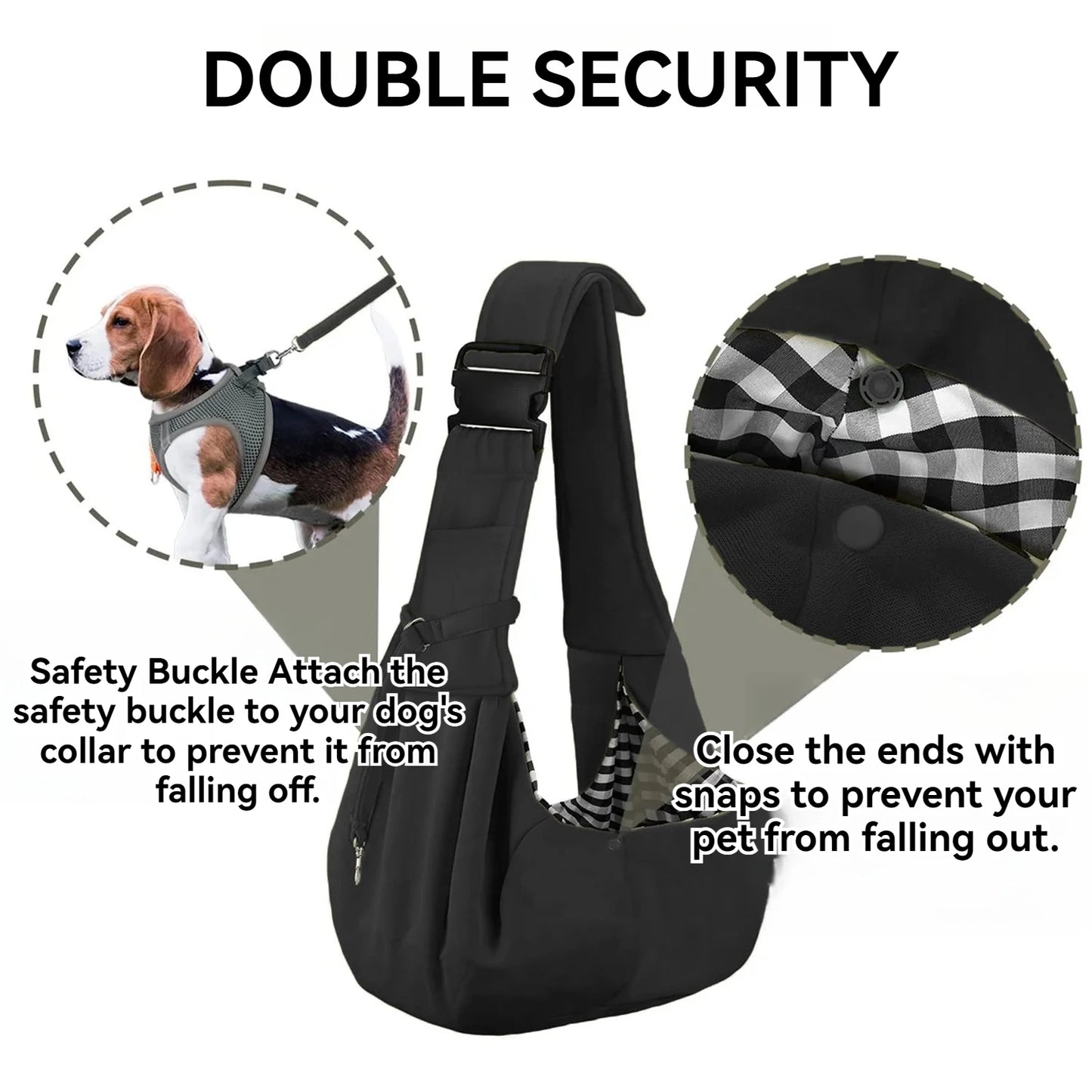 Small Pet Sling Carrier for Dogs and Cats Hands Free