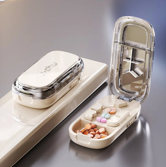 New Quartering Pill Cutter Storage Box Portable Drug Tablet Medicine Dustproof Divider Organizer Crusher Pill Cutter