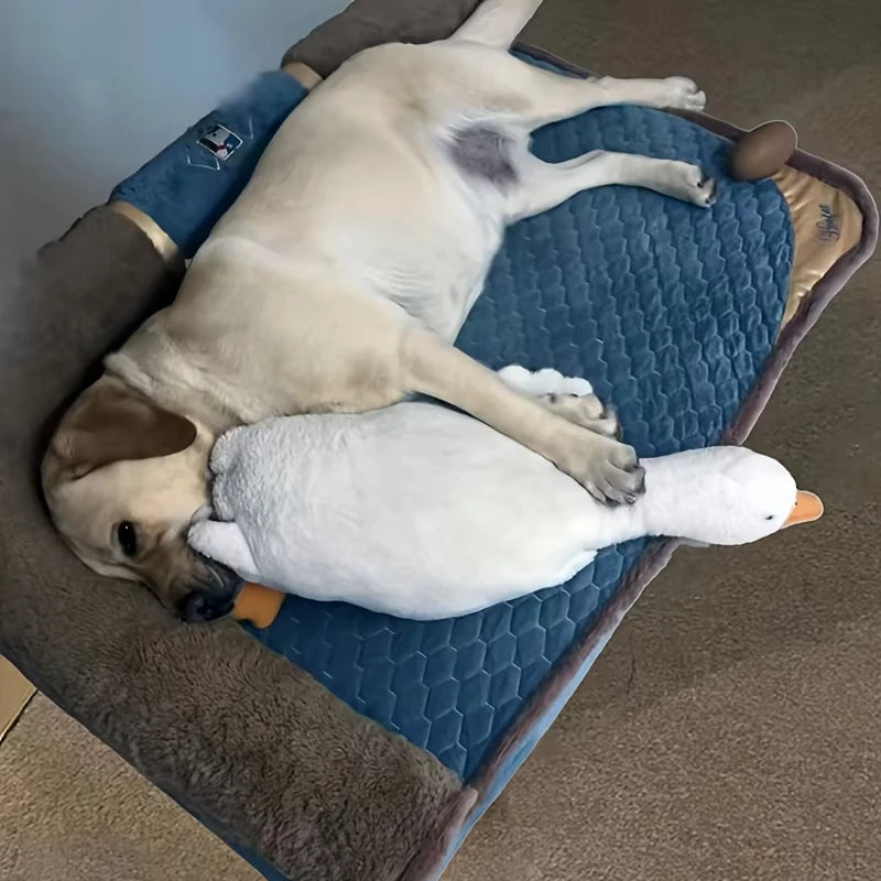 Plush Duck Dog Toy Goose Design For Longlasting Play